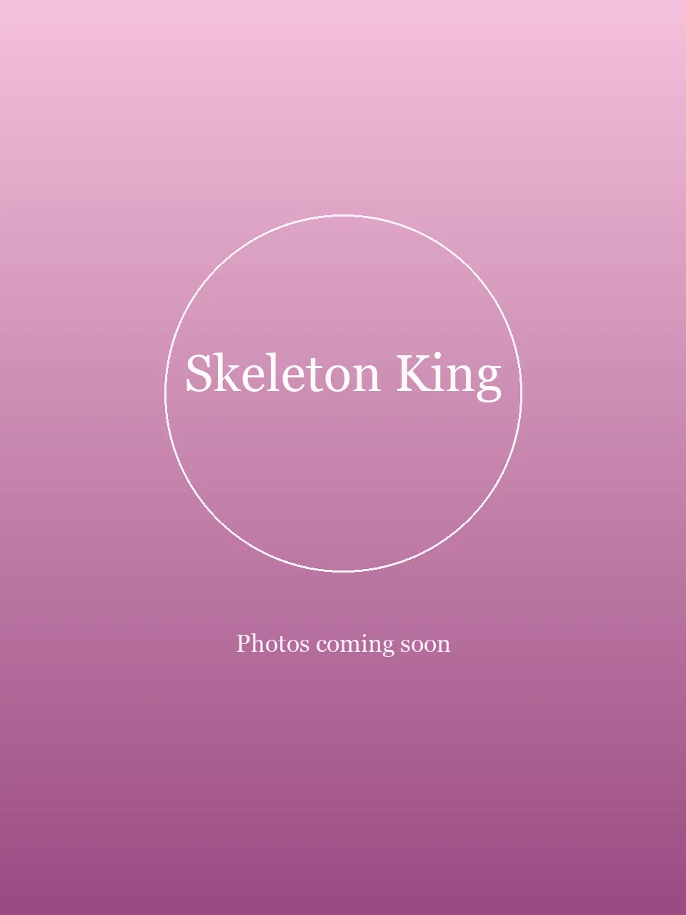 Skeleton King party character in Wilmington