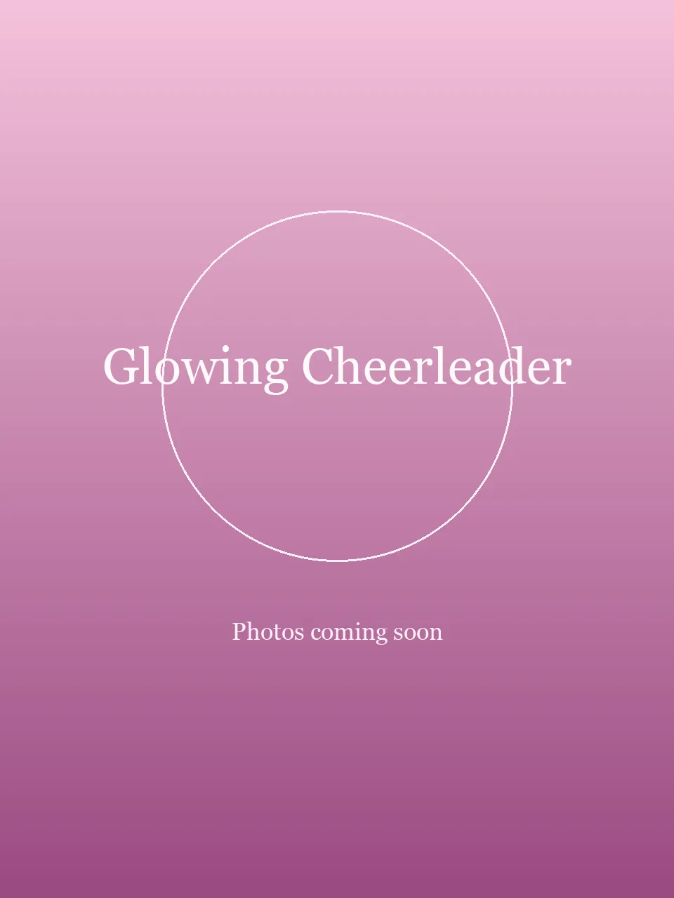 Glowing Cheerleader party character in Wilmington