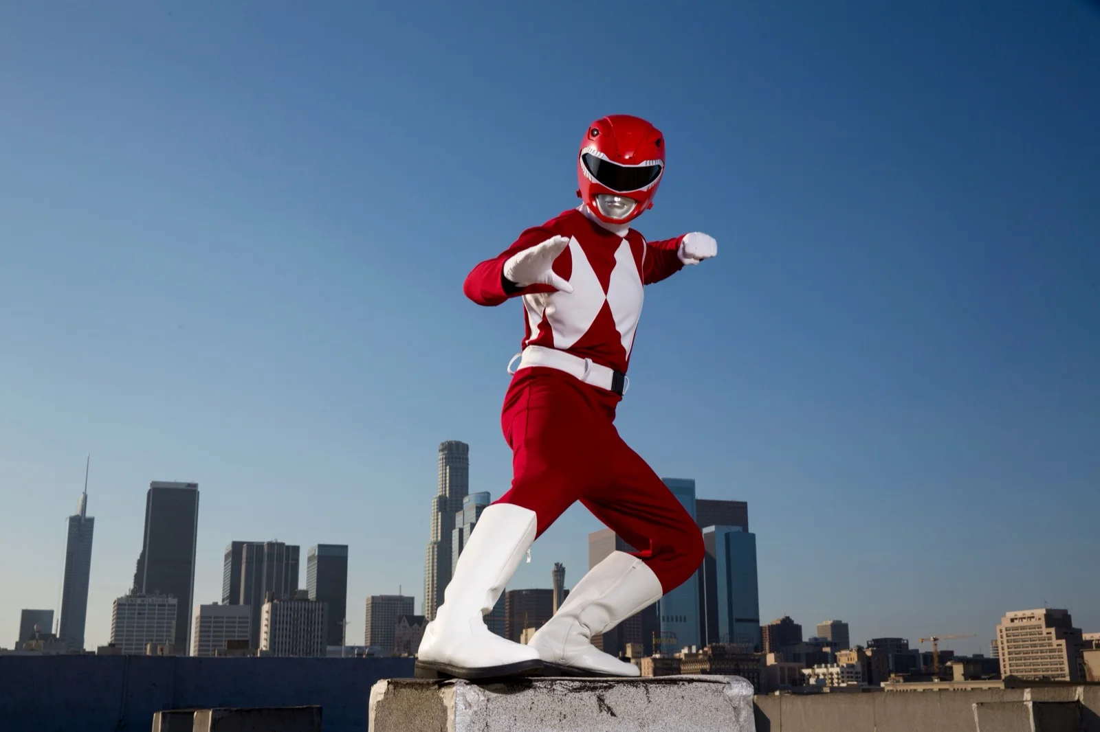 Red Power Hero party character in Wilmington