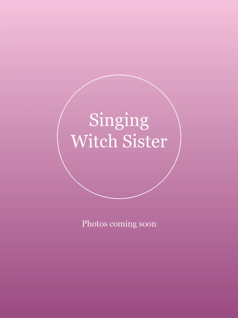 Singing Witch Sister party character in Wilmington