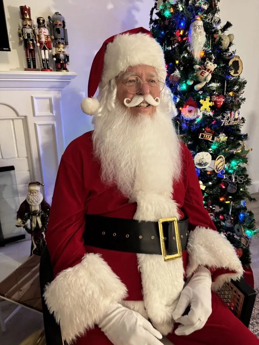 Santa party character in Wilmington